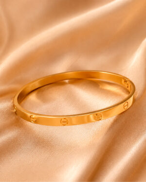 Bracelete Dourado em Aço Inox | Estilo e Elegância